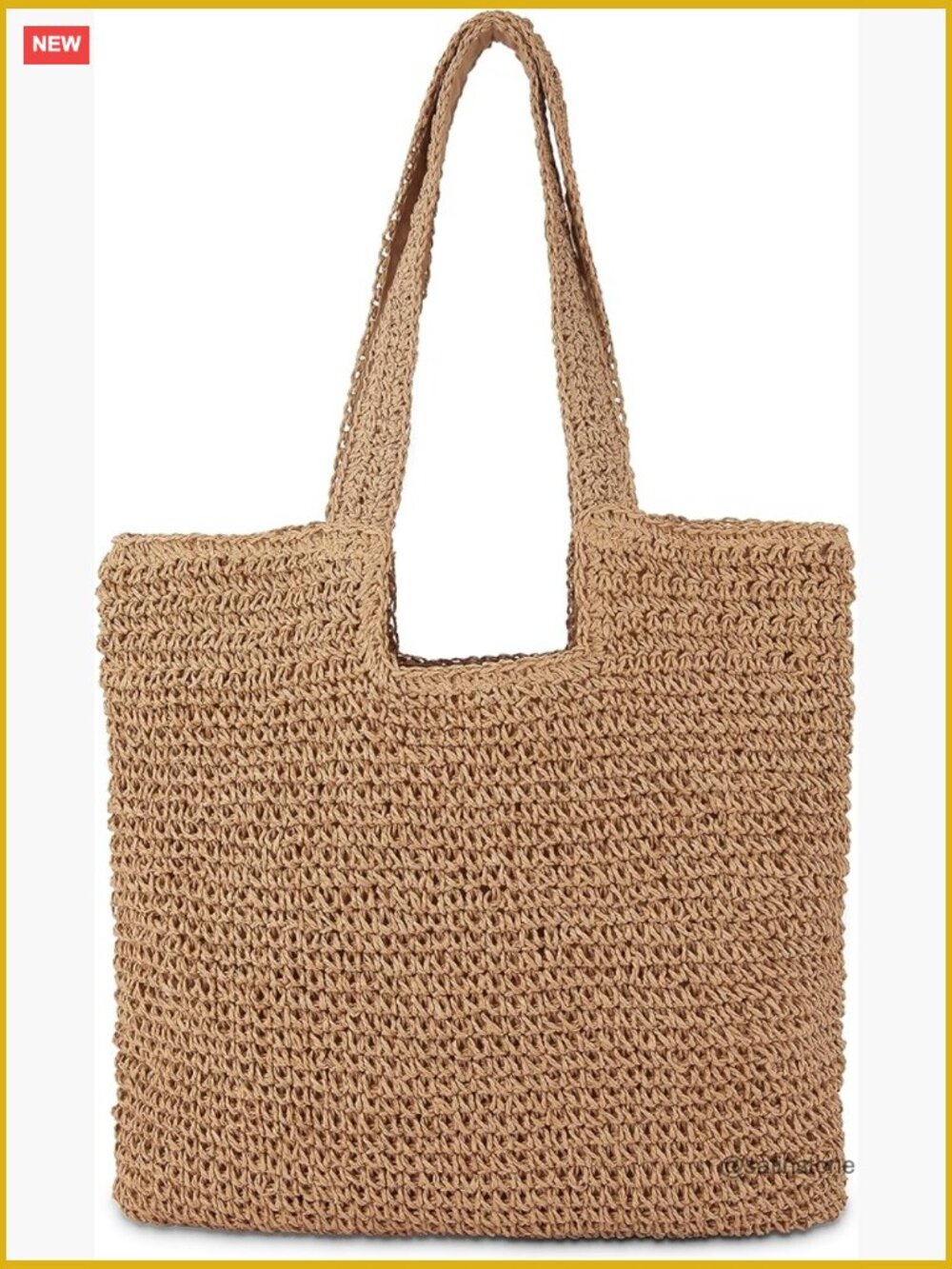 Large Straw Tote Bag, Rattan Handmade Shoulder Bag, Boho Beach Bag